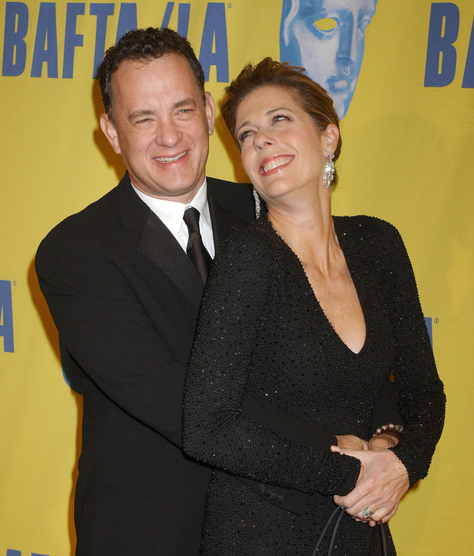 Hanks and Wilson at the 2004 Britannia Awards. (Photo: Gregg DeGuire/WireImage)