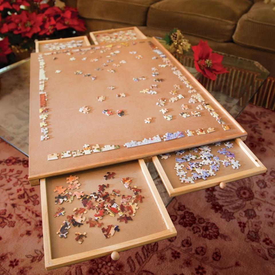 If you have a loved one in long-term care, or maybe a set of retirees in your family, chances are that puzzles are a holiday hit. This gift also means that you&rsquo;re set for the next few holidays:&nbsp;<a href="https://fave.co/2QccKUz" target="_blank" rel="noopener noreferrer">this "Dawn" puzzle from Anthropologie</a>, this <a href="https://fave.co/38QPsfh" target="_blank" rel="noopener noreferrer">"foodie" puzzle from Lou &amp; Grey</a>, and <a href="https://amzn.to/2sEOaTZ" target="_blank" rel="noopener noreferrer">this Jonathan Adler puzzle</a>&nbsp;have your next three taken care of. Or wow them with <a href="https://fave.co/38WE1D1" target="_blank" rel="noopener noreferrer">a personalized puzzle instead</a>.