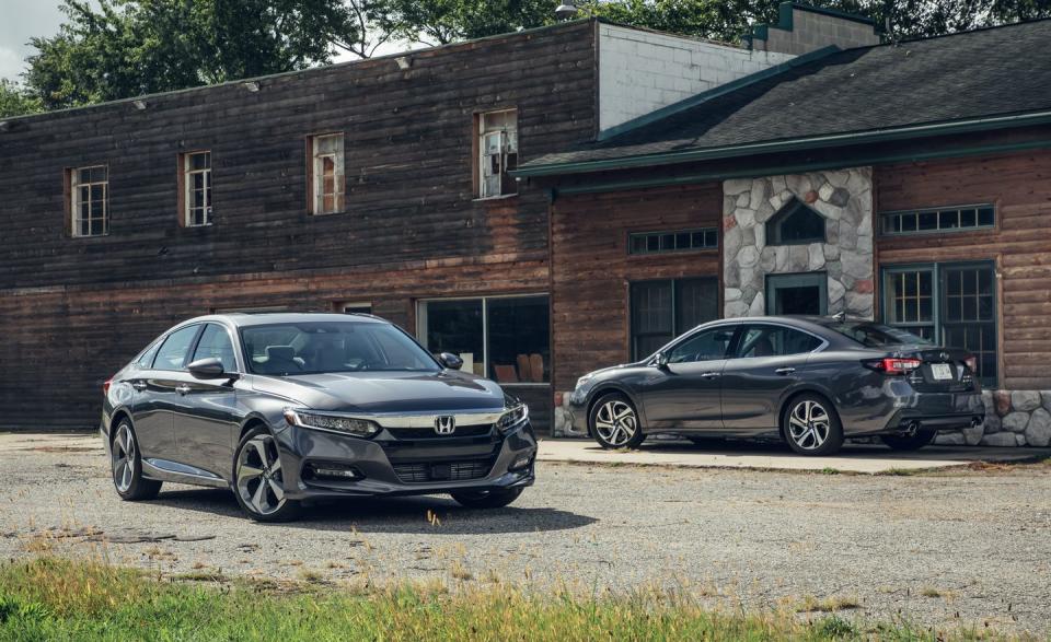 2020 Subaru Legacy vs. 2019 Honda Accord in Photos