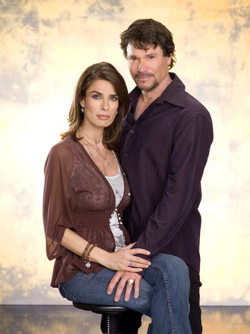 <p>Mitchell Haaseth/NBCU via Getty</p> Kristian Alfonso as Hope Williams Brady and Peter Reckell as Bo Brady