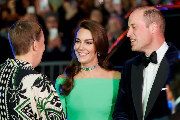 PHOTO: Britain's Prince William, Prince of Wales and Catherine, Princess of Wales, attend the second annual Earthshot Prize Awards at the MGM Music Hall at Fenway, in Boston, Dec. 2, 2022. (Katherine Taylor/Reuters)