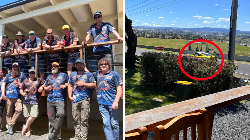 A group of mates book the property for Bathurst 1000.