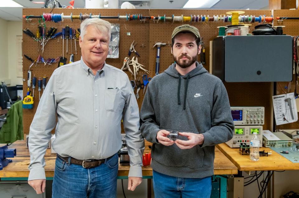 OSU physics professor Eric Benton and Ph.D. student Tristen Lee received news in November that their radiation detector SpaceTED was successfully installed on the International Space Station.