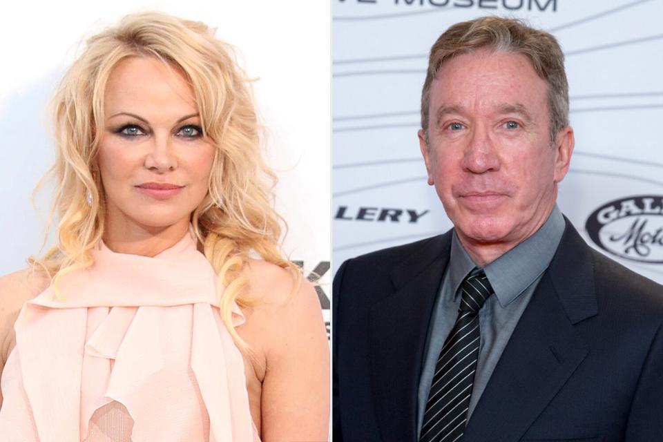 Pamela Anderson attends the amfAR Cannes Gala 2019; Tim Allen arrives at the Petersen Automotive Museum 22nd Annual Gala