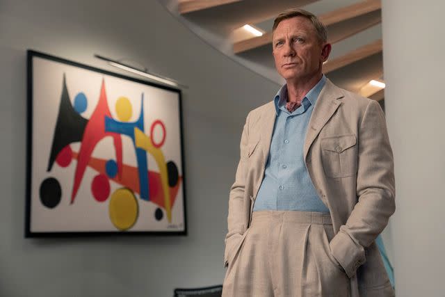 John Wilson/Netflix Daniel Craig in <em>Glass Onion: A Knives Out Mystery</em> (2022)