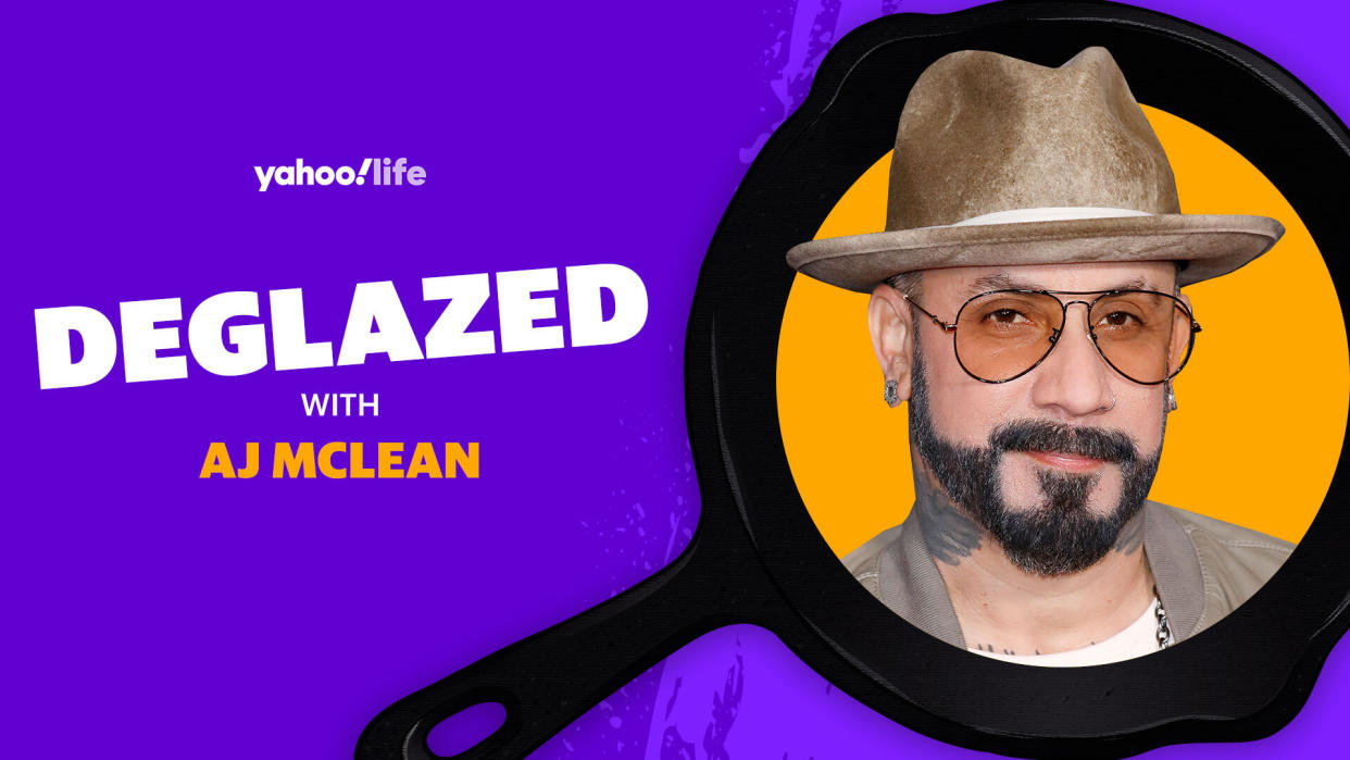 AJ McLean says after learning to cook more meals during the coronavirus pandemic, he and his family prefer dining at home to going out to a restaurant. (Photo: Getty; designed by Quinn Lemmers)