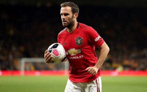 Juan Mata of Manchester United during the Premier League match between Wolverhampton Wanderers and Manchester United at Molineux - Credit: GETTY IMAGES