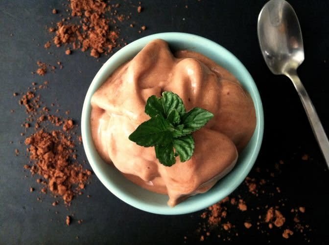 Cocoa powder + bananas<BR><BR> <strong>Get the <a href="http://food52.com/recipes/22271-two-ingredient-banana-chocolate-ice-cream" target="_blank">Two Ingredient Banana Chocolate Ice Cream recipe </a>from Brooklyn Salt</strong>