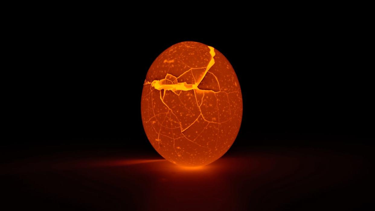 glowing egg