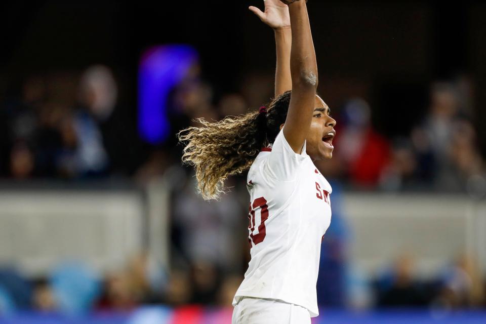 Catarina Macario, a two-time Hermann Trophy winner at Stanford, will play for the United States women's national team.