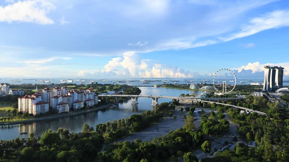 Singapore skyline in the day