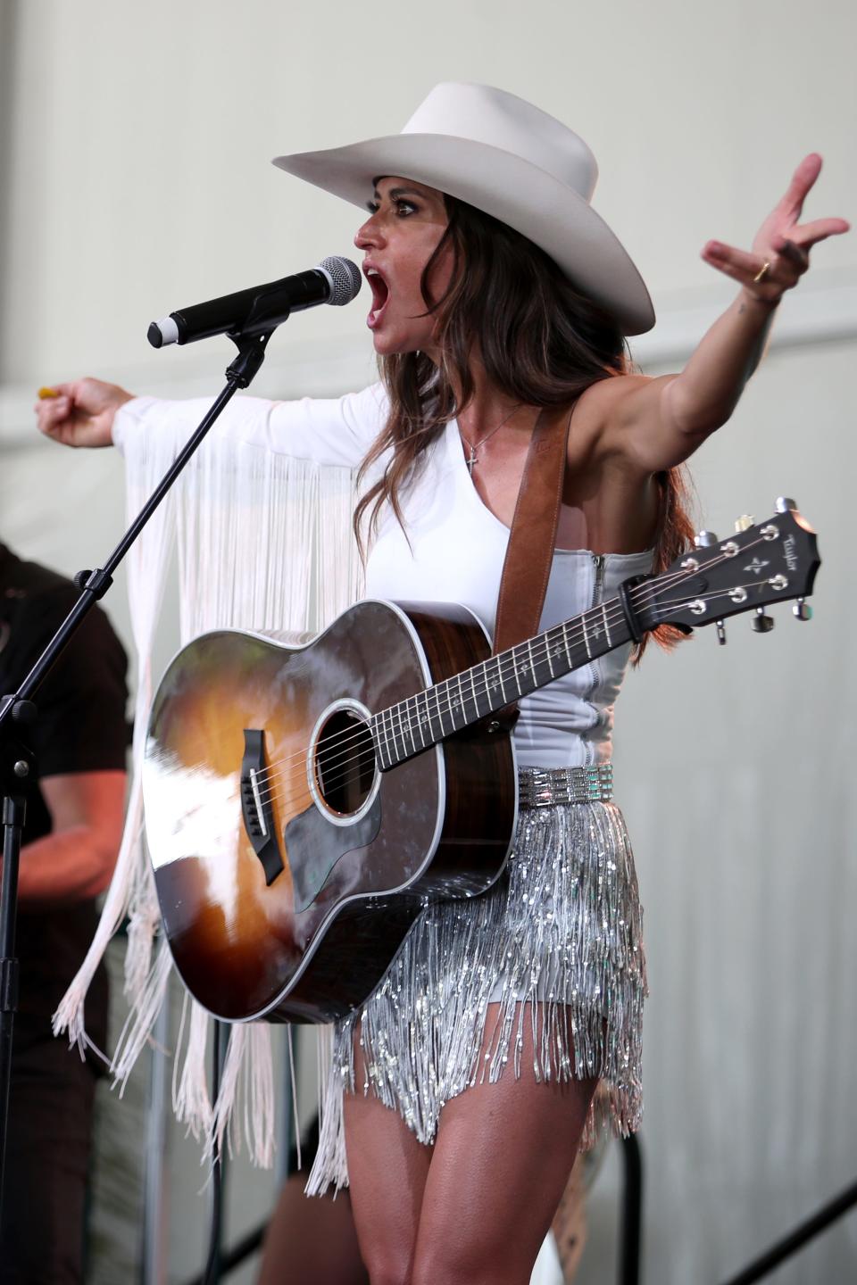Annie Bosko performs in the Toyota Den stage during Stagecoach in Indio, Calif., on Saturday, April 27, 2024.