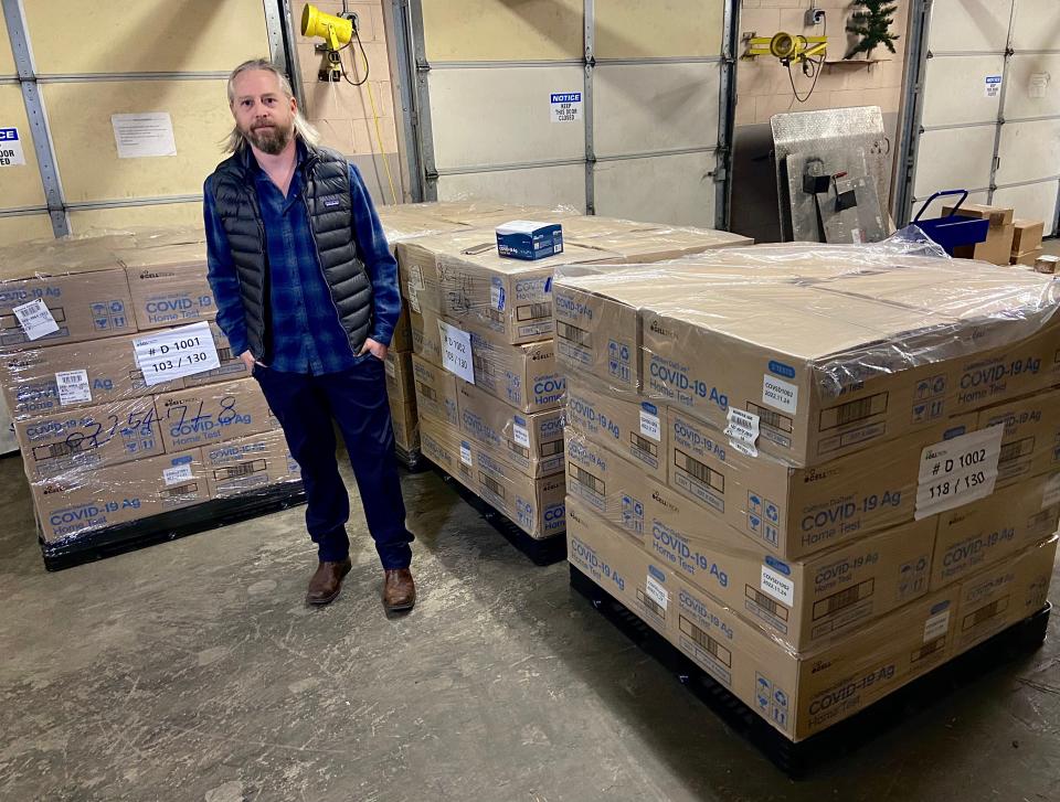 Merrow Manufacturing CEO Charlie Merrow has taken delivery of 500,000 COVID-19 rapid tests and expects a total of 3 million such kits over the next six weeks.