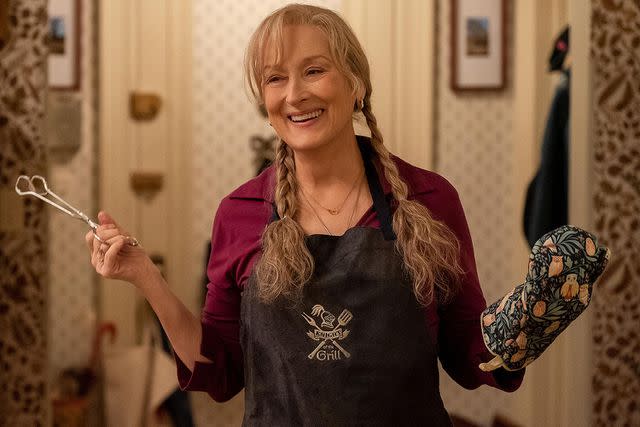 <p>Patrick Harbron/Hulu</p> Meryl Streep on Only Murders in the Building