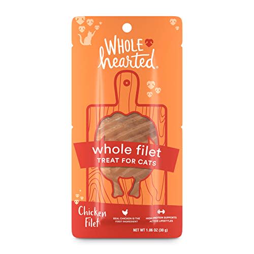 WholeHearted Protein-Rich Chicken Filet Cat Treat, 1.06 oz. (Amazon / Amazon)