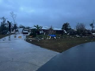 Storms left a path of destruction across the Florida Panhandle.