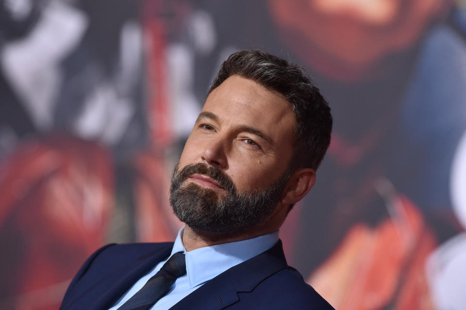 Ben Affleck at the premiere of "'Justice League" at Dolby Theatre on Nov. 13, 2017, in Hollywood. (Photo: Axelle/Bauer-Griffin via Getty Images)