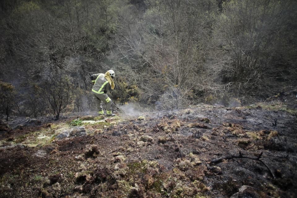 Hunderte Einsatzkräfte sind bei den Bränden bei der Arbeit (Bild: Carlos Castro/Europa Press via Getty Images)