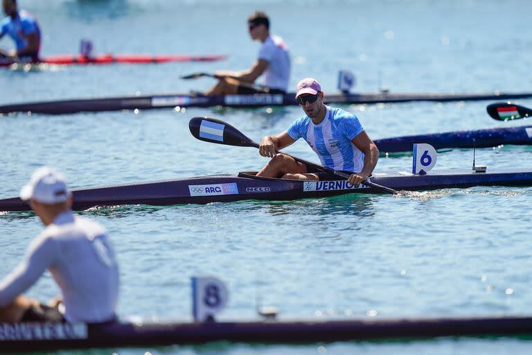 Remo. Agustín Vernice terminó 4° en la final K1 1000m
