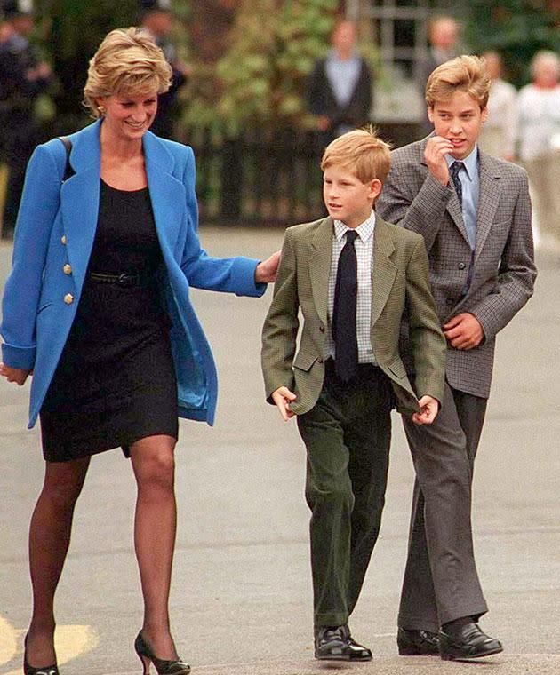 William and his younger brother Harry have now both publicly spoken about the struggles of losing their mum. Photo: Getty