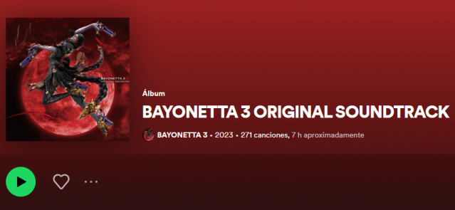 El OST de Bayonetta 3 ya está disponible en Spotify, Apple Music y