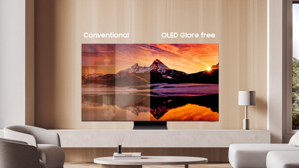 Samsung S95D OLED Glare Free lifestyle image