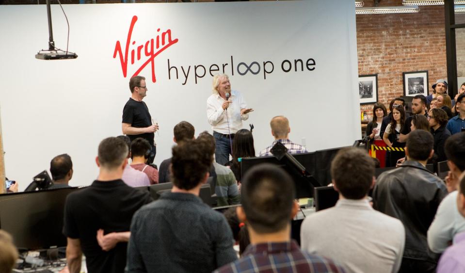 Richard Branson is stepping down as chairman of Virgin Hyperloop One. He