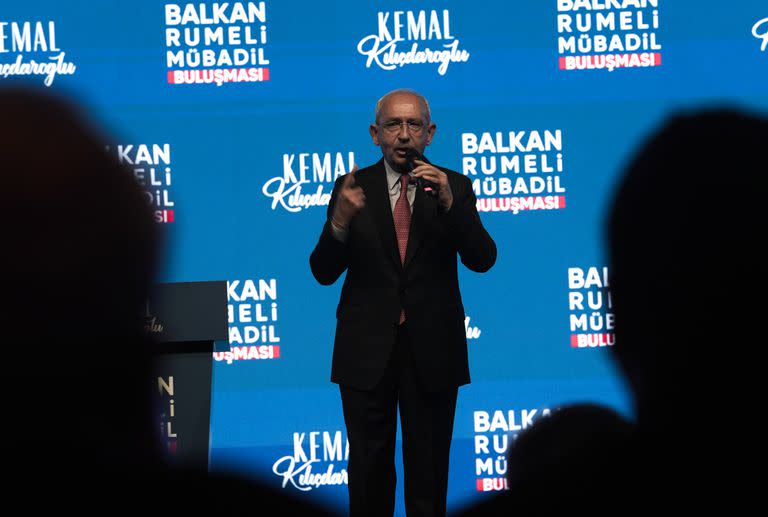 El líder opositor, Kemal Kilicdaroglu, durante un acto en Estambul