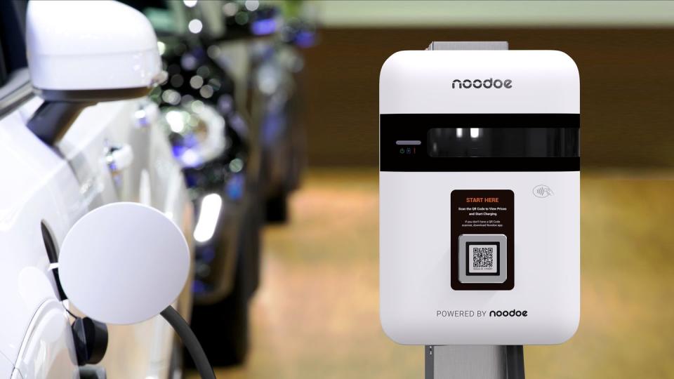 noodoe ev charger in operation