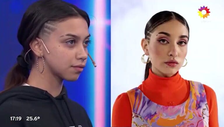 La comparación de la joven con María Becerra (Crédito: Captura de video eltrece)