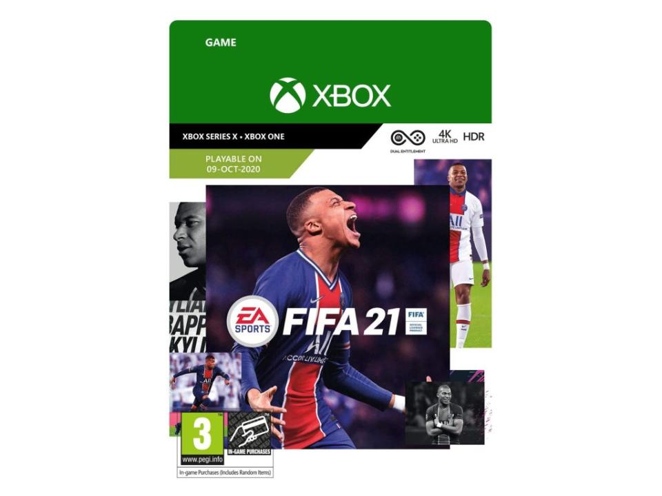 ‘Fifa 21’ standard download code for Xbox One: Was £59.99, now £17.99, Amazon.co.uk (Amazon)