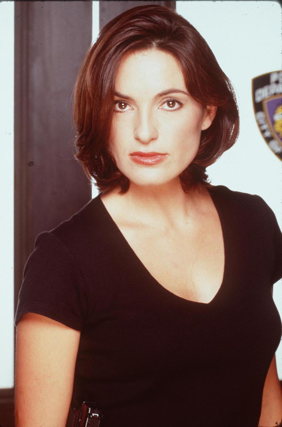 Mariska Hargitay as Olivia Benson in 1999, the year 'SVU' debuted