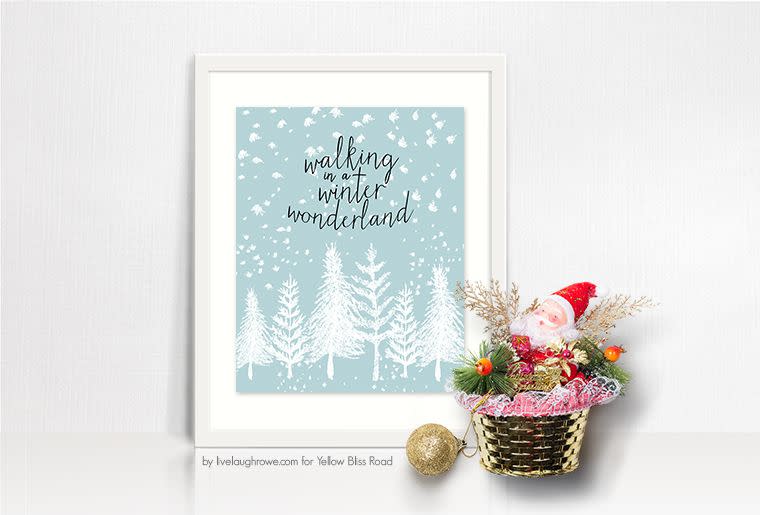 Printable 'Winter Wonderland' Artwork