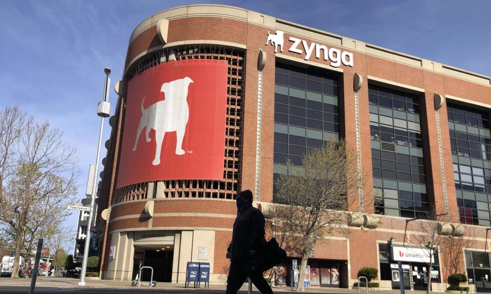 <span>The Zynga building in San Francisco. Take-Two Interactive said the cash and shares deal will create one of the largest publicly traded interactive entertainment companies in the world.<br></span><span>Photograph: Jeff Chiu/AP</span>