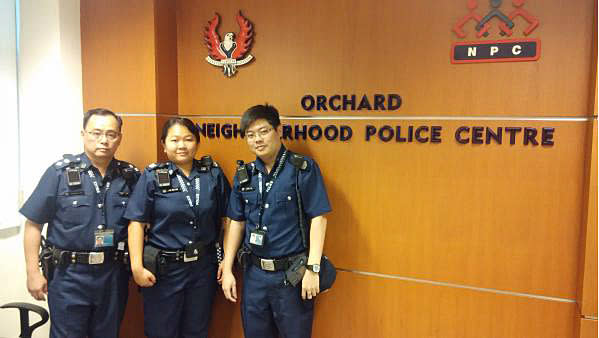 (From left) VSC officers Inspector Edmond Lim, Sergeant 1 Lim Hu Hui and Sergeant 2 Tan Yew Sheng Lionel. (PHOTO: SPF)