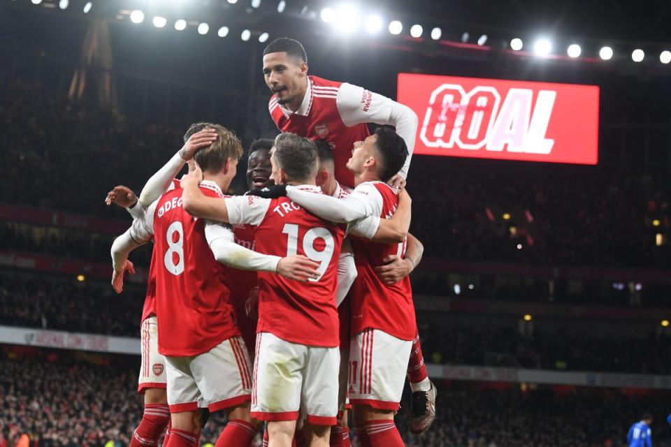 Only Manchester City have a better record on home soil than Arsenal this season (Arsenal FC via Getty Images)