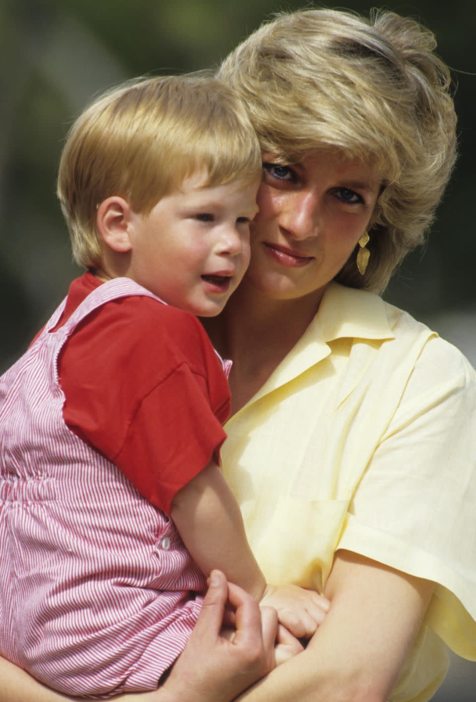 Harry designed the ring and included two of his mother's diamonds in it. Photo: Getty Images