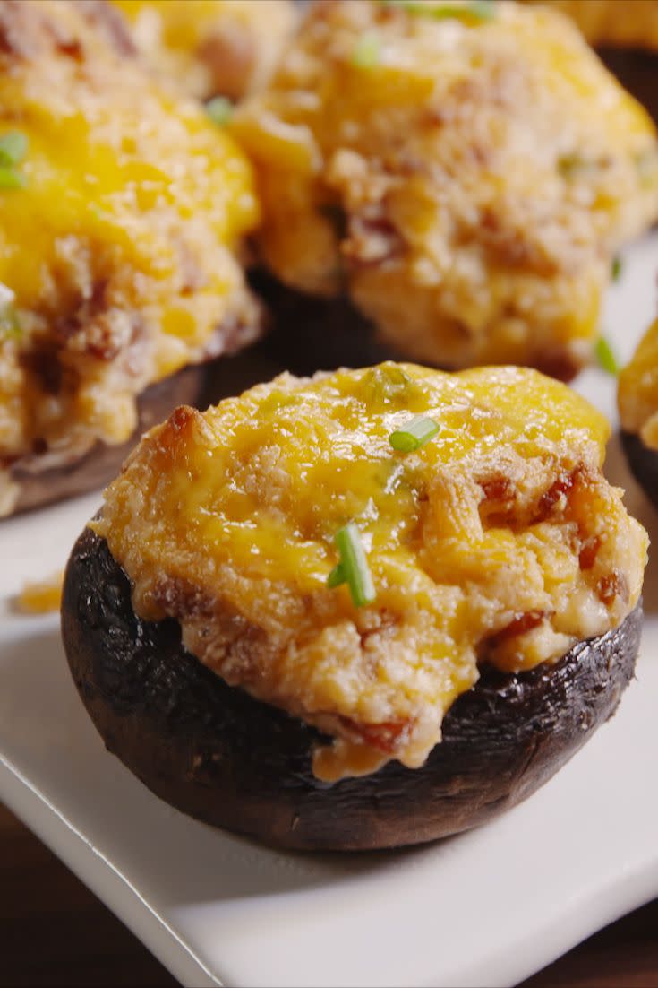 Jalapeño Popper Stuffed Mushrooms