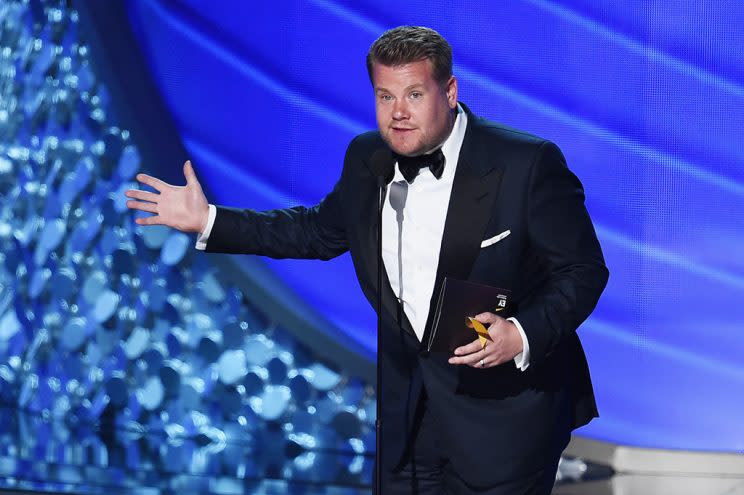 James Corden speaks onstage during the 68th Annual Primetime Emmy Awards at Microsoft Theater on September 18, 2016 in Los Angeles, California. (Photo by Kevin Winter/Getty Images)