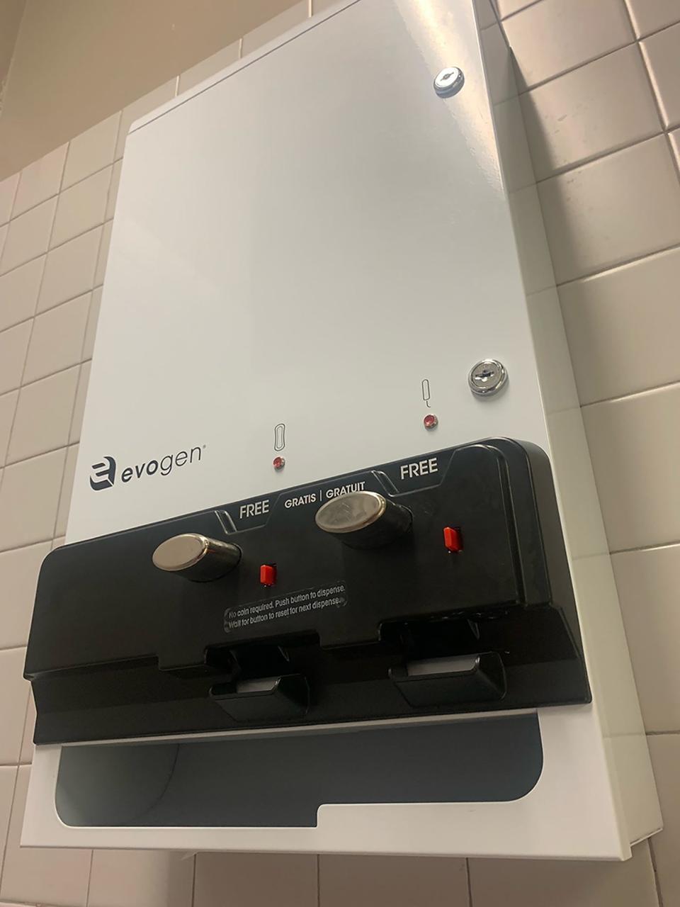 Dispensers of free tampons and pads have been installed in all 30 Title I middle and high schools in Duval County, in partnership with Renewing Dignity, a Jacksonville-based nonprofit.