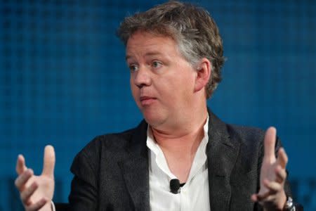 Matthew Prince, co-founder and CEO of CloudFlare, speaks at the Wall Street Journal Digital conference in Laguna Beach, California, U.S. October 17, 2017. REUTERS/Mike Blake