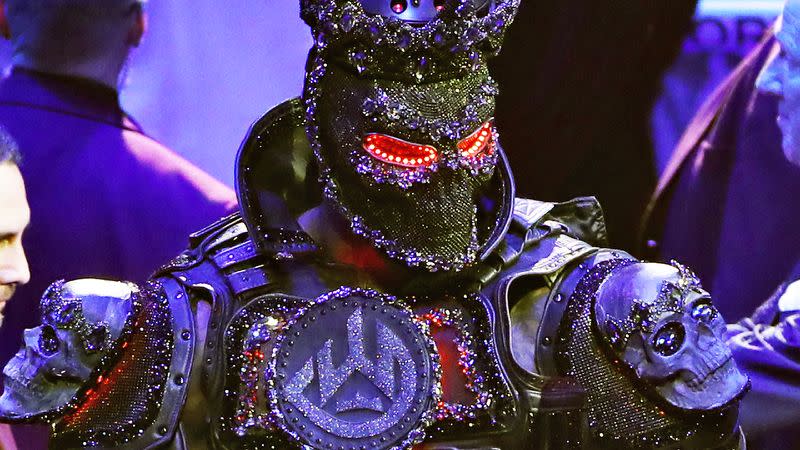 Pictured here, Deontay Wilder's elaborate pre-fight costume.