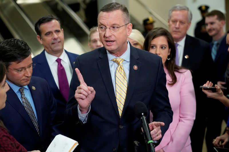 FILE PHOTO: FILE PHOTO: Rep. Collins (R-GA) speaks to the media in Washington on Jan 27, 2020