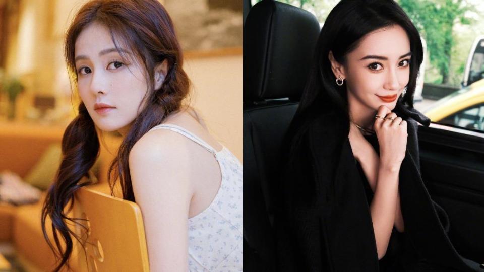 白鹿（左）、Angelababy。（圖／翻攝自微博）