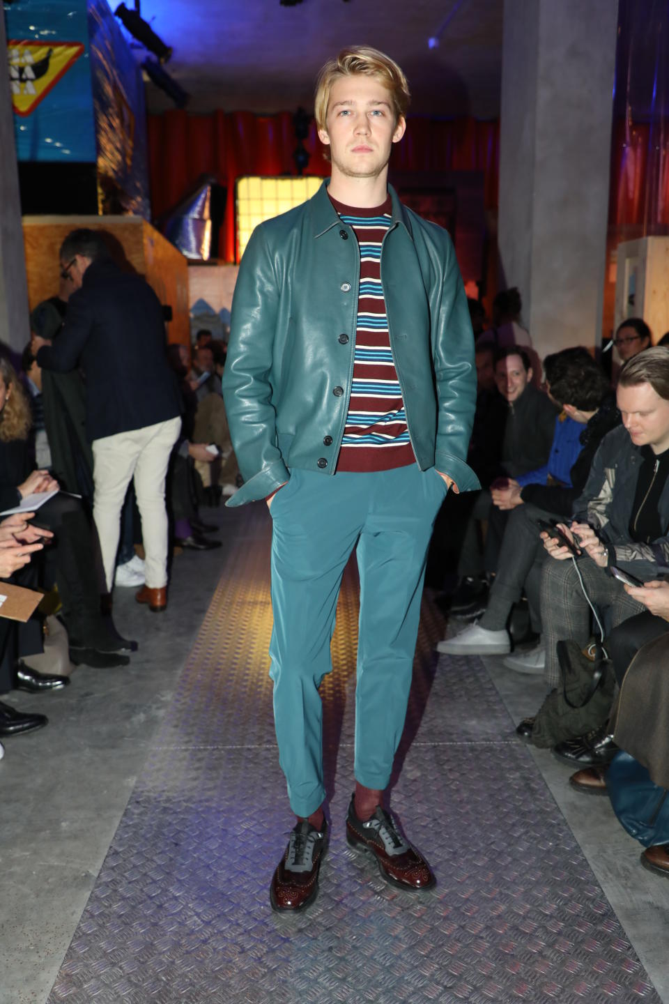 Joe Alwyn Attends Prada Men's Fall 2018 Show