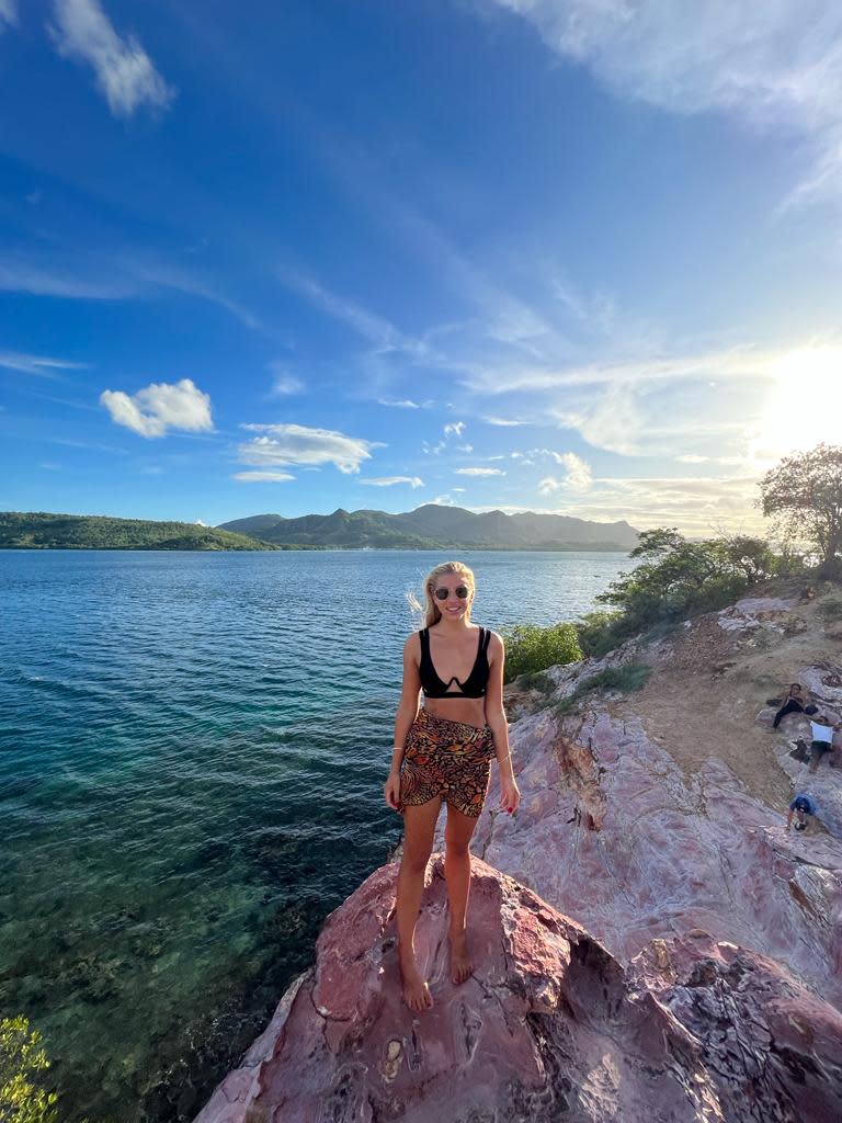 Polizzi at Komodo Island in Indonesia.