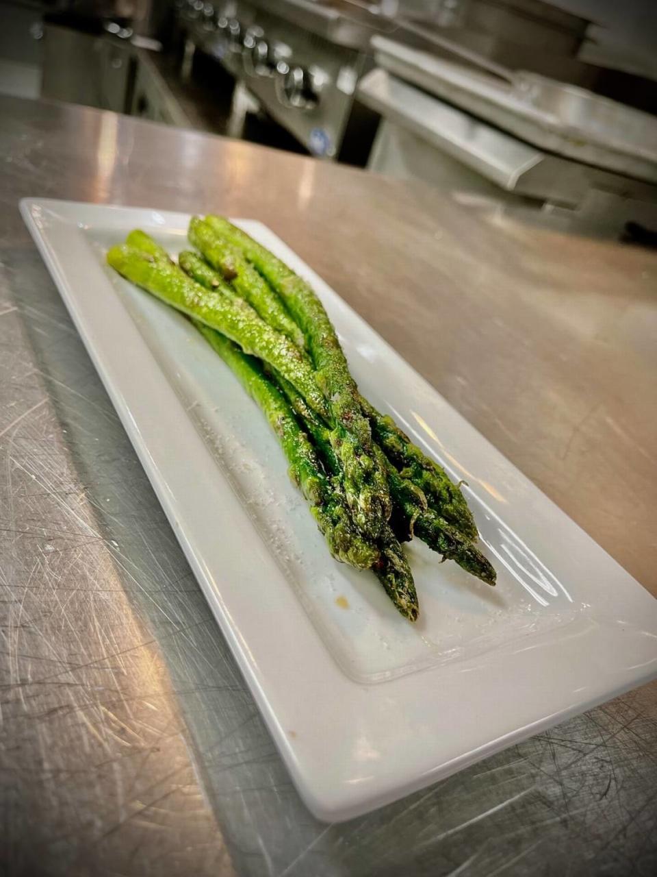 Grilled asparagus at 3rd & Cherry opening soon in downtown Macon.