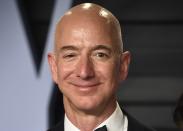 <p>Il patron di Amazon è il primo imprenditore nella lista: il suo impero è diventato mostruosamente grande (AP) </p>