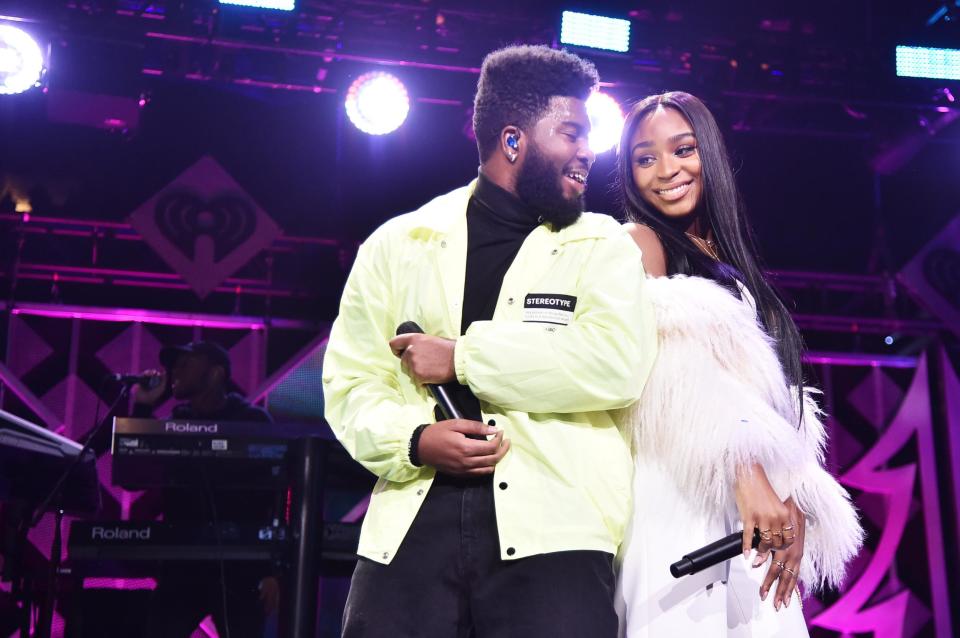 Normani performing with Khalid (Getty Images)