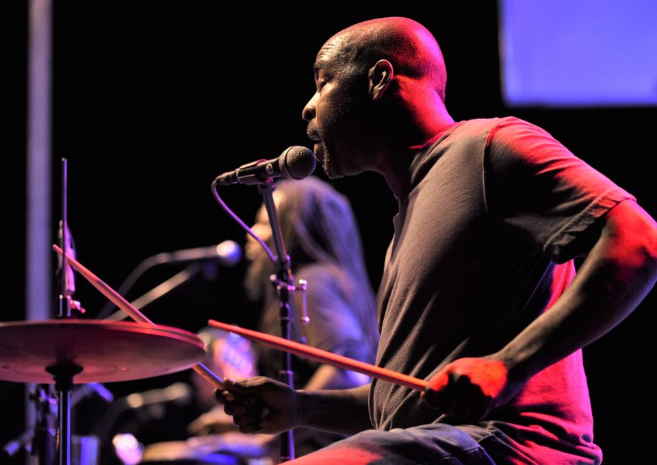 Drummer Perry Lowe, a Bastrop High School alum, helped to form the Chubby Knuckle Choir.